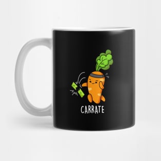 Carrate Cute Funny Karate Carrot Pun Mug